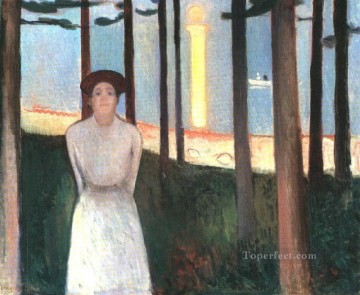 Edvard Munch Painting - the voice 1893 Edvard Munch